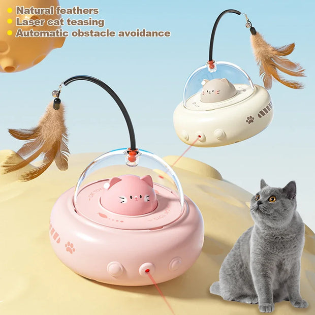 Automatic Interactive UFO Cat Toy
