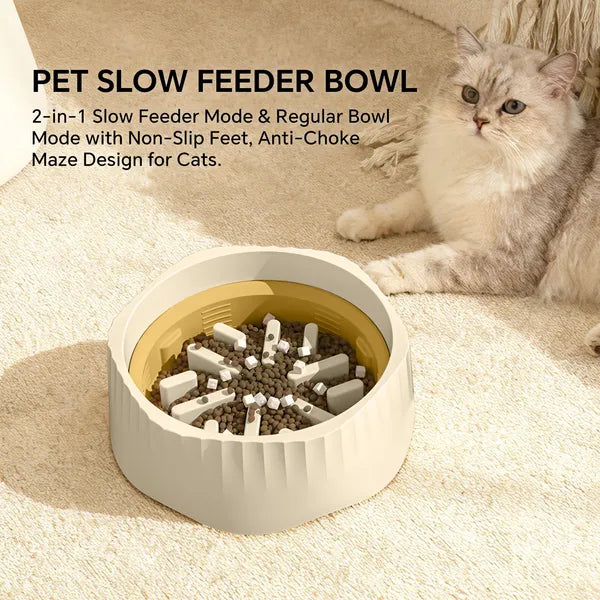 Dual-Purpose Slow Feeder Bowl